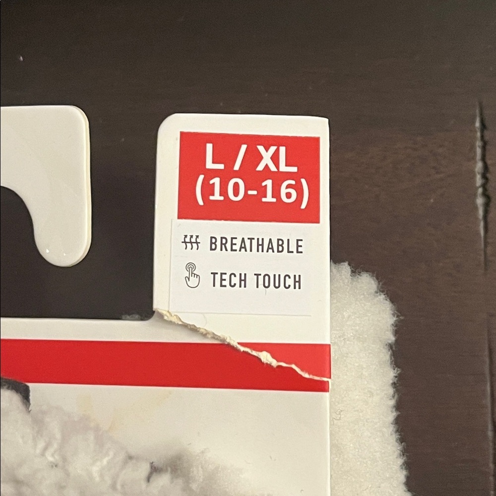 Spyder Fleece Winter Gloves cream gray Tech Kids Size 10-16 Boys or Girls L/XL - Picture 8 of 11